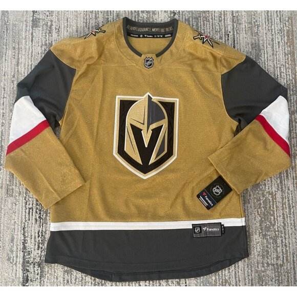 Men's Vegas Golden Knights Fanatics Gold Home Breakaway Jersey - Size XL - Picture 1 of 5